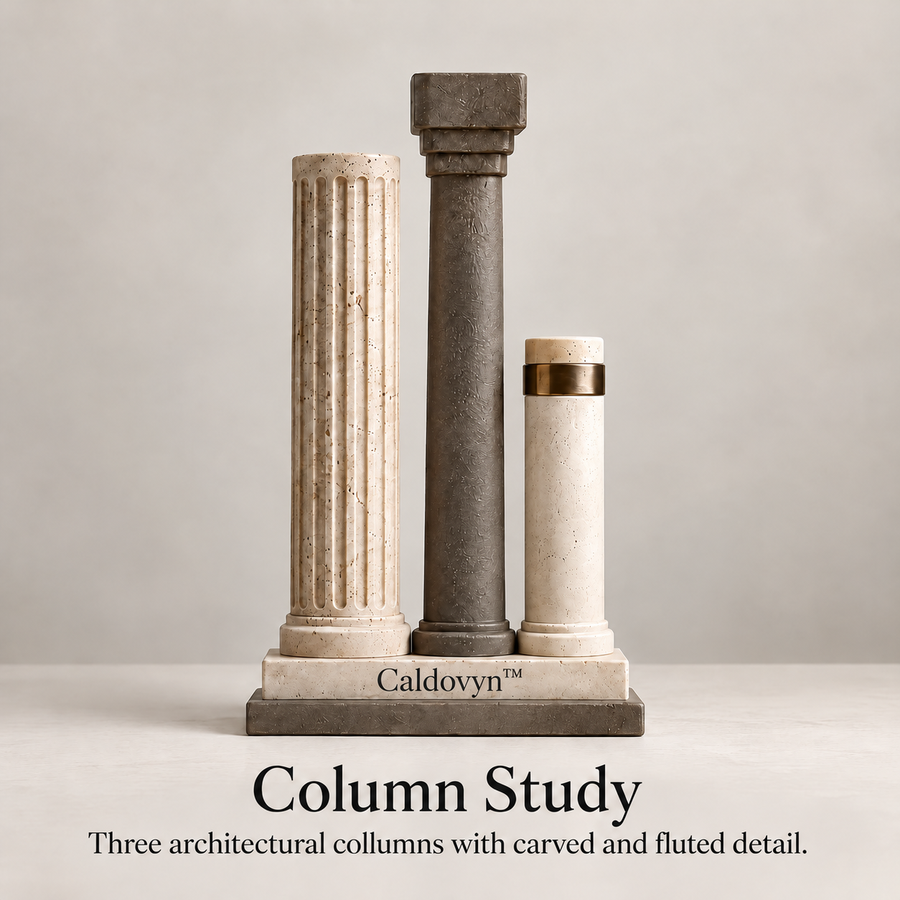 Caldovyn™ Column Study – Classical Architectural Column Wall Sculpture