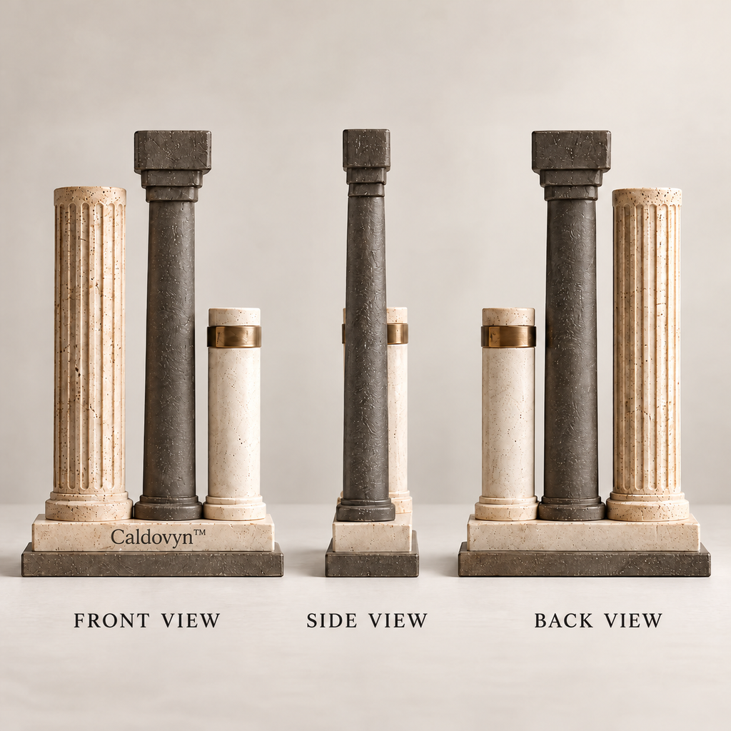 Caldovyn™ Column Study – Classical Architectural Column Wall Sculpture
