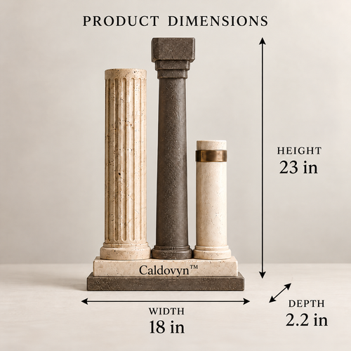 Caldovyn™ Column Study – Classical Architectural Column Wall Sculpture