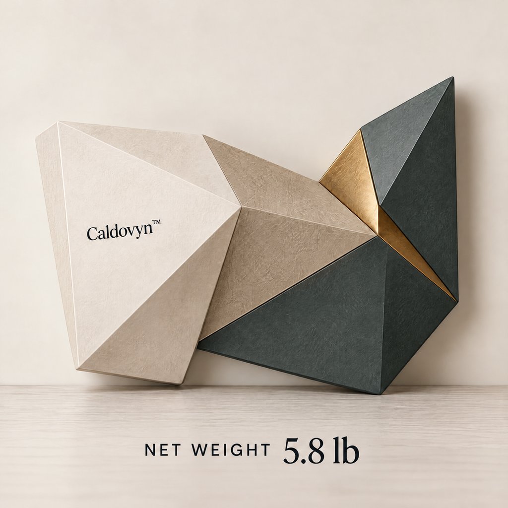 Caldovyn™ Folded Plane – Geometric Relief Wall Sculpture