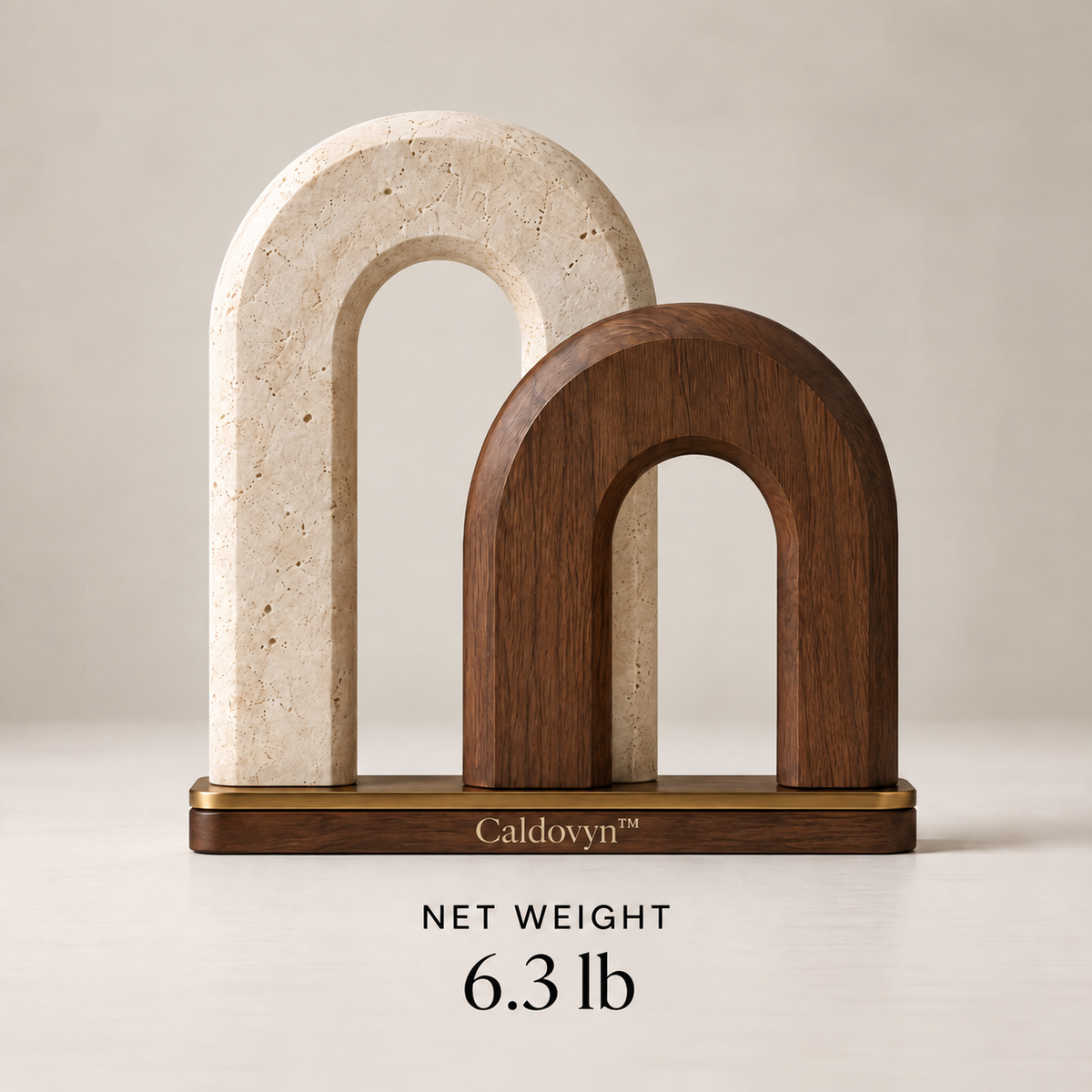 Caldovyn™ Twin Arch Composition – Layered Architectural Arch Sculpture