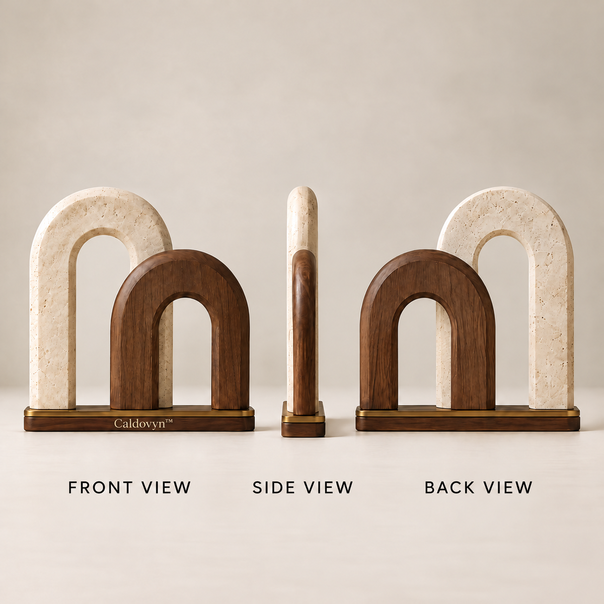 Caldovyn™ Twin Arch Composition – Layered Architectural Arch Sculpture