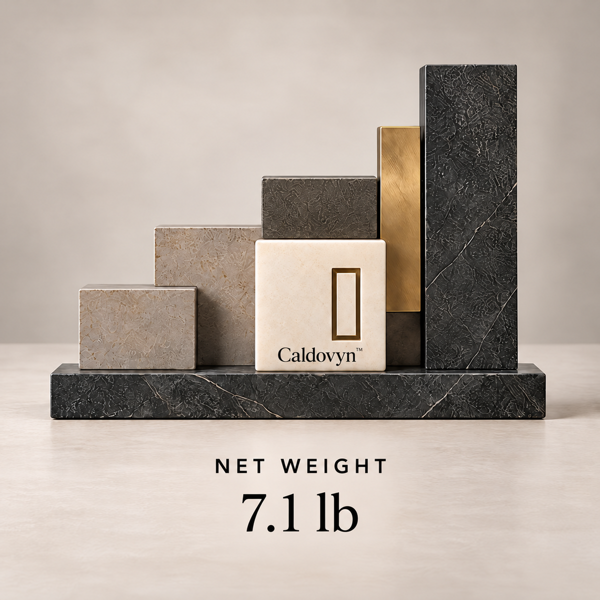 Caldovyn™ Cornerstone Relief – Layered Geometric Architectural Sculpture