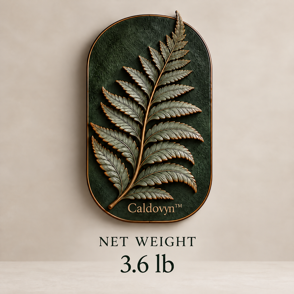 Caldovyn™ Fern After Rain – Sculptural Fern Frond Wall Art