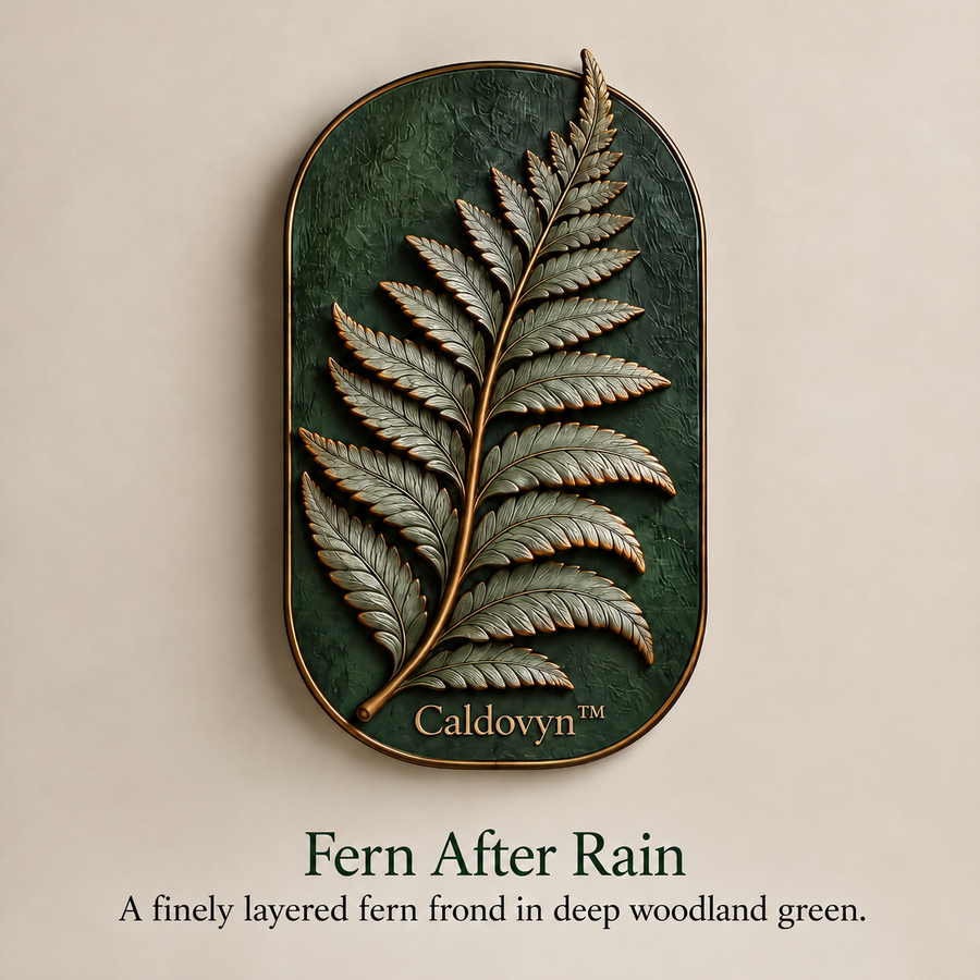 Caldovyn™ Fern After Rain – Sculptural Fern Frond Wall Art