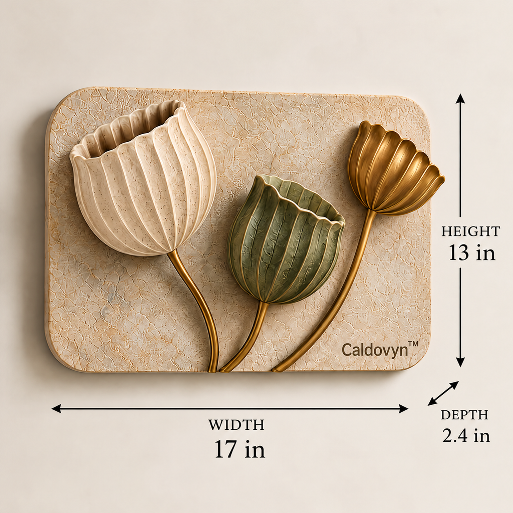Caldovyn™ Sunlit Seedpod – Sculptural Botanical Pod Wall Art