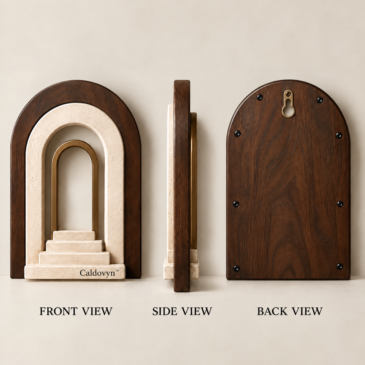 Caldovyn™ Arched Passage – Nested Arch Architectural Wall Sculpture