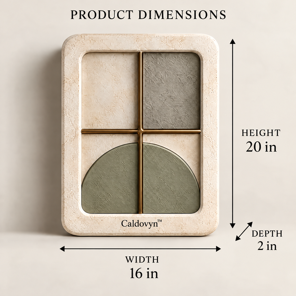 Caldovyn™ The Quiet Window – Architectural Botanical Wall Sculpture
