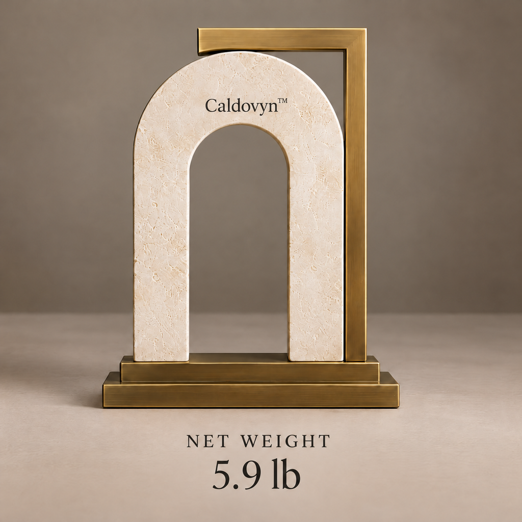 Caldovyn™ Stacked Horizon – Layered Mineral Ridge Wall Sculpture