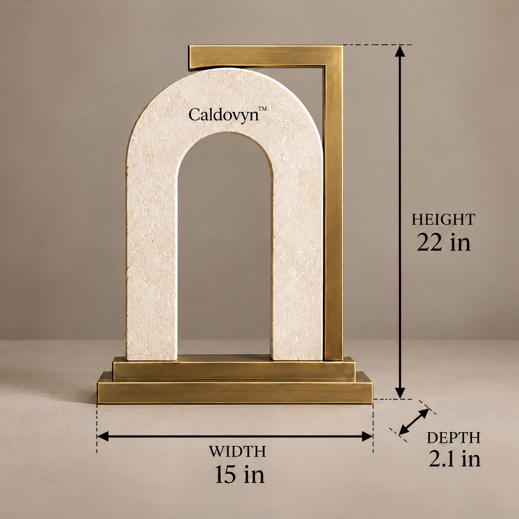 Caldovyn™ Stacked Horizon – Layered Mineral Ridge Wall Sculpture
