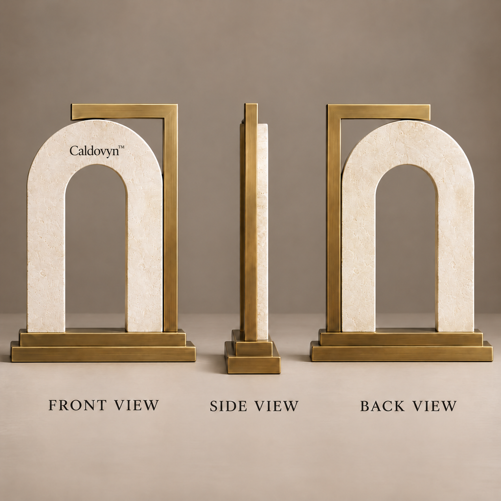 Caldovyn™ Stacked Horizon – Layered Mineral Ridge Wall Sculpture
