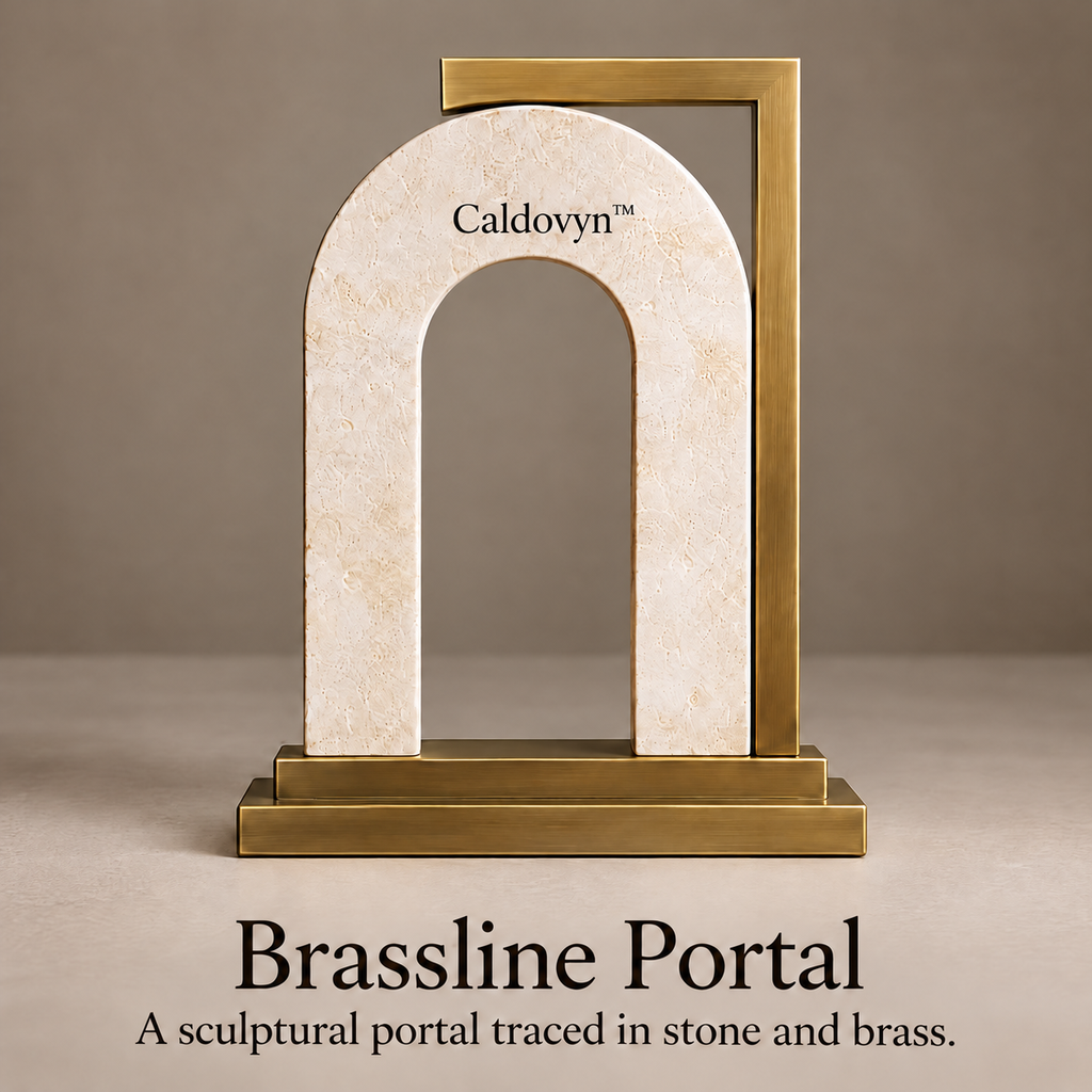 Caldovyn™ Stacked Horizon – Layered Mineral Ridge Wall Sculpture